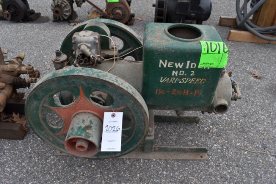 New Idea No.2 Vary Speed 1.5 To 2.5HP Gas Engine, Web Mag, Older Restoration, SN:2146