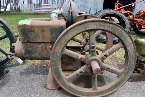 Fairbanks Morse 6HP Gas Engine, Original Condition, Spark Plug, SN:408511