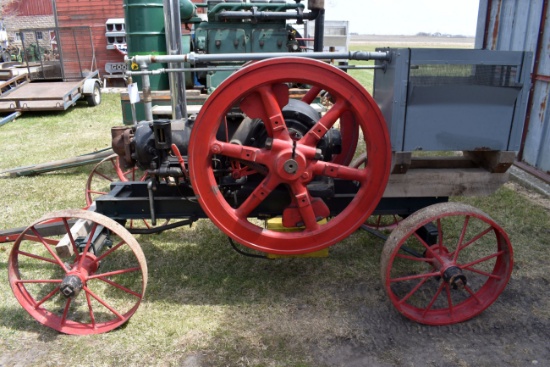 Fairbanks Morse 10HP Diesel Engine, Style H, Restored, On Steel Wheel Cart,