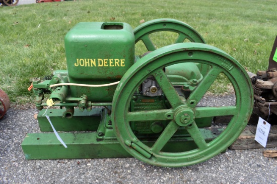 John Deere 1.5Hp Gas Engine, Engine is Free, Restored, SN:259544