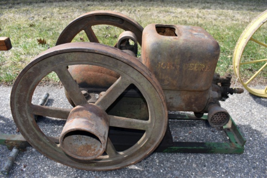 John Deere 1.5Hp Gas Engine, Mag Turns, SN:334776