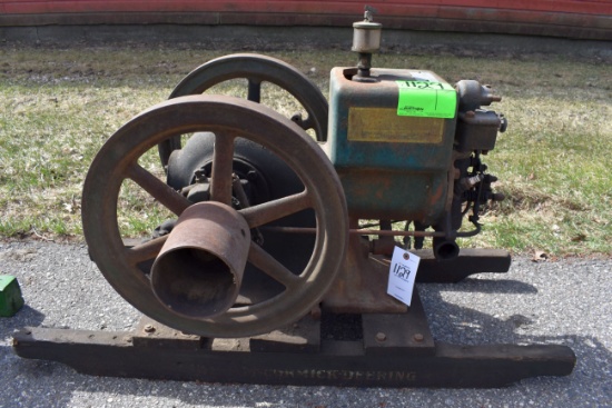 McCormick Deering IH Model M 1.5HP Gas Engint, Oiler, no Mag, Engine IS Free, SN:108958