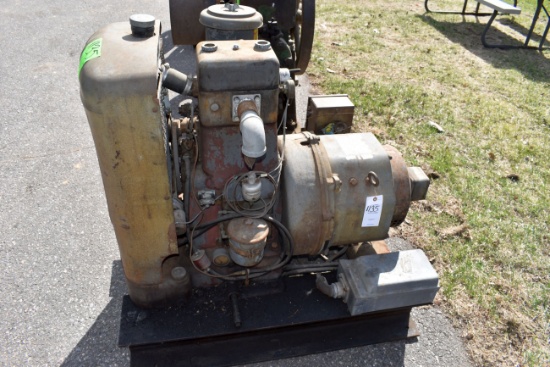 Fairbanks Morse 45B 12HP DIESEL Engine, Electric Start, SN:10539, WITH 7.5 GEN SET