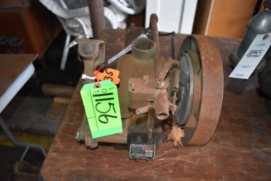 Nelson 5/8HP Gas Engine, Motor Is Free, SN:62187, Spark Plug, Kickstart