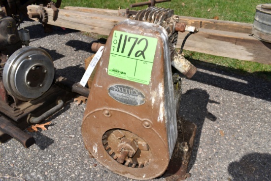 Sattley 1.5HP Gas Engine, Motor Is Free, SN:87101, Spark Plug
