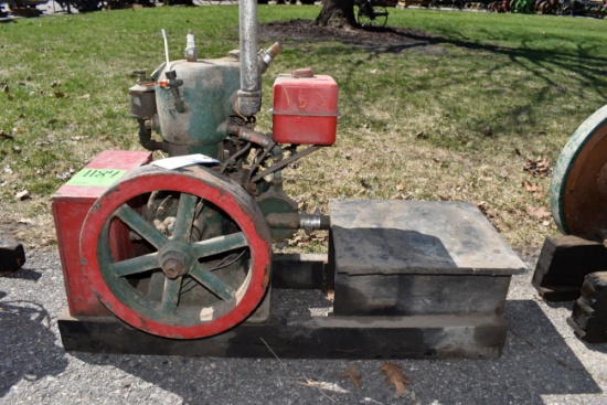 Cushman Model C 4HP Binder Gas Engine, Oiler, Plug, Fuel Tank, SN:13311,