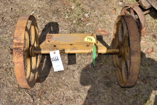 18''x2 1/4'' Steel Wheels With Axle