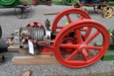 Big Chief 1.5Hp Air Cooled Gas Engine, Restored, Enclosed Govenor, ING Needs Batt, Oiler, SN:47777