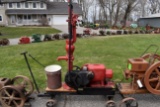 International LB 1.5 To 2.5HP Gas Engine, With Pump Jack, Restored, On Cart, SN:139687