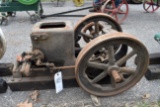 Fuller Johnson 1.5Hp Gas Engine, ign Needs Battery, Original Condition, Gas Tank, SN:82534