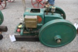 Fuller Johnson 1 1/4HP Gas Engine, WYCO Mag, Spark Plug, Oilers, SN:176225