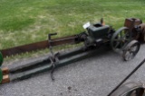 Ottawa 3HP Gas Engine, Log Saw, Wheel Barrow Cart, SN:12067, Oiler, Wico Mag, Restored