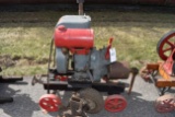 Wisconsin Gas Engine, Rubber Tire Drive, Older Restoration, Steel Wheel Cart, Tank,