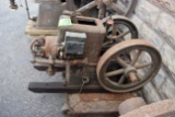 Fuller Johnson 3.5HP Gas Engine, On Rolling Cart, Oiler, Mag, Spark Plug, SN:166048, Original