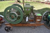International IHC Mogul 1HP gas Engine, On Wheel Barrow Cart, Spark Plug, Oilers, Coil Box, Motor Fr