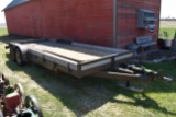*** 2006 7x16' Tandem Axle Trailer, Surge Breaks, Wood Bed, Ramps, Unable to read VIN, 2'' Ball,