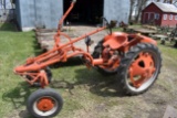 Allis Chalmers G Tractor, Older Restorations, Gas Engine, 16x30 Tires, With 1 Bottom Allis Chalmers