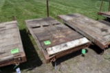 36''x75'' Railroad Cart On Casters, Decking Is Bad