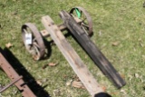 Single Axle With Wood Frame For Cart