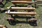 Steel wheel Engine Cart 39'' Long