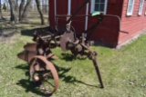 Oliver 2 Bottom Plow On Steel, Ground Lift, Coulters