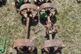 (2) Lawson Lauton Steel Wheeled Axles For Cart