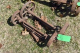 (2) Steel Wheeled Axles For Galloway Engine Cart