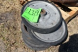 4 Hard Rubber Tires