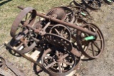 Pallet Of Flywheels And Steel Wheels And Seat