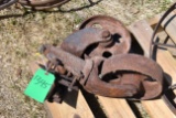 (2) Steel Casters