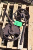 (2) Steel Casters