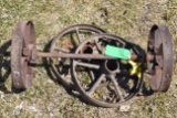 Steel wheeled Axle with 2 Steel Wheels