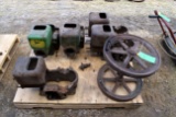 Pallet Of (5) John Deere Blocks, Crank Shaft With (2) Fly Wheels