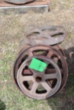 (4) Steel Wheels Few Have Cracks