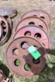 (4) Steel Wheels 1 Has Crack