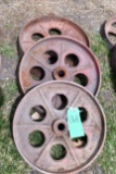 (3) Steel Wheels