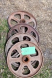 (4) Steel Wheels