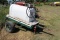 Diesel Fuel Tank, Approx 125 Gal, Gasboy 12V Pump, on 2 Wheel Homemade Trai