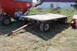 Flat Rack on Kory 10 Ton Gear, 8’x16’, Ext Pole, 11L-15 Tires