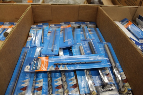 (15) NEW CENTURY MASONRY BITS, 1/8 TO 5/8"