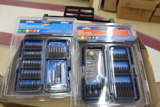 NEW CENTURY 40 PIECE BIT SET, 25 PIECE BIT SET