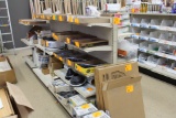 (3) LOZIER 4' SECTION DOUBLE  SIDED SHELVING UNIT,