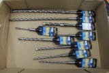 (9) NEW CENTURY SELF CENTERING CHISEL HEAD BIT,