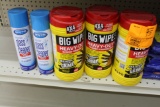 ASSORTMENT OF CLEANERS, WINDOW, WIPES