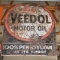 Veedol Motor Oil 100 Pennsylvanian at its Finest, double sided tin sign, ve