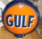 Gulf globe, glass insert plastic base 13