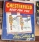Chesterfield Cigarettes single sided tin sign, 29.25