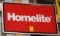Homelite single sided tin sign, 14