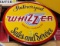 Whizzer single sided tin reproduction sign, 23.25