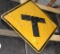 T-way road sign, 24